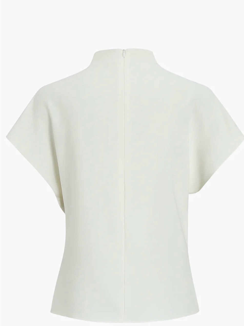 Commense Cream High-Neck Draped Sleeveless Top - Picture 3 of 4